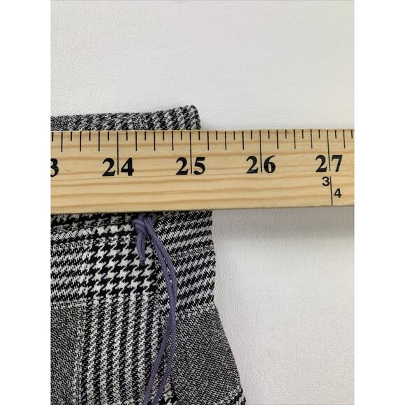 NYDJ Women's Plus 28W Crop Boot Elastic Waist Plaid Stretch Pants 50"Wx25"In NWT - Picture 7 of 11